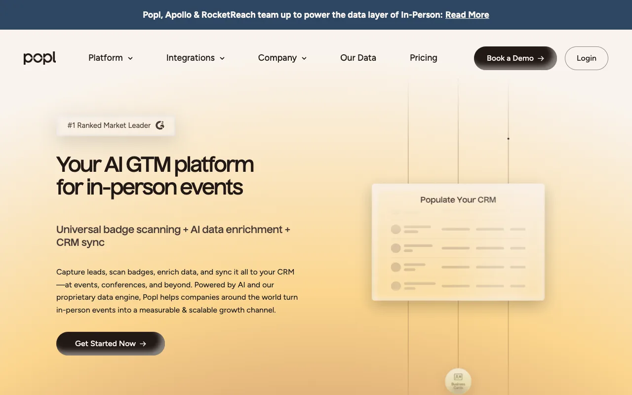 Popl homepage